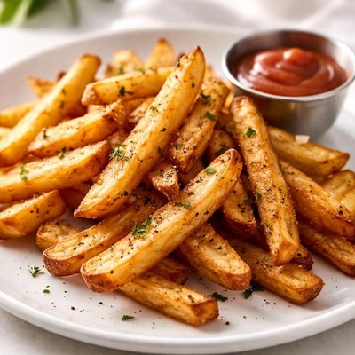 Hand cut fries