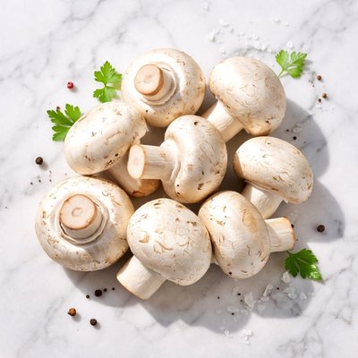 Hand full champignons