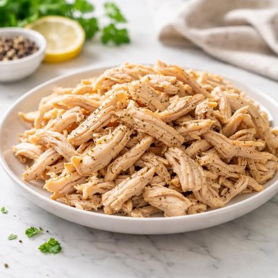 Hand shredded chicken