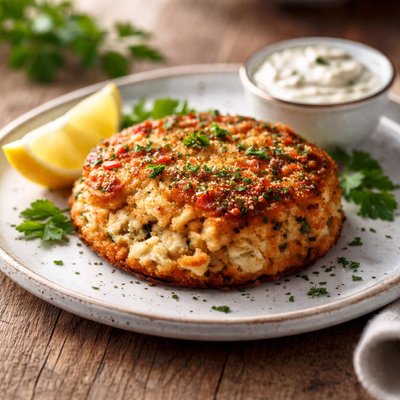 Handy crab cake