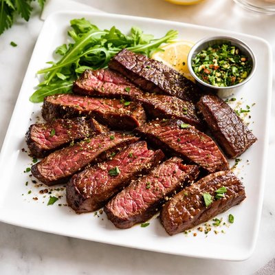 Hanger steak strips