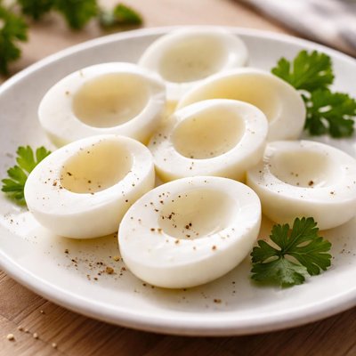 Hard-boiled egg whites