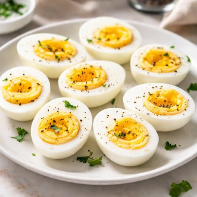 Hard boiled eggs
