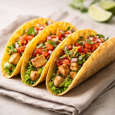 Hard shell chicken taco