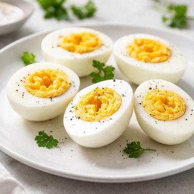 Hardboiled egg white