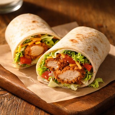 Hardees  ranch chicken wrap