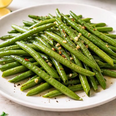 Haricots verts cuits