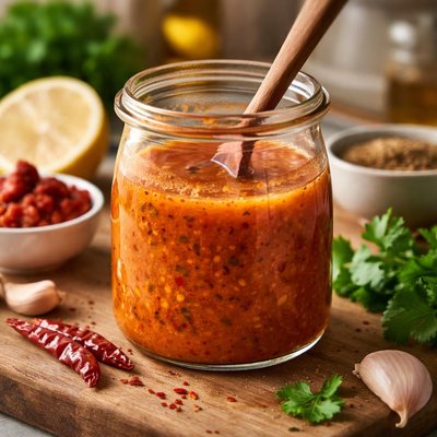 Harissa vinaigrette