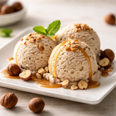Haselnut ice cream