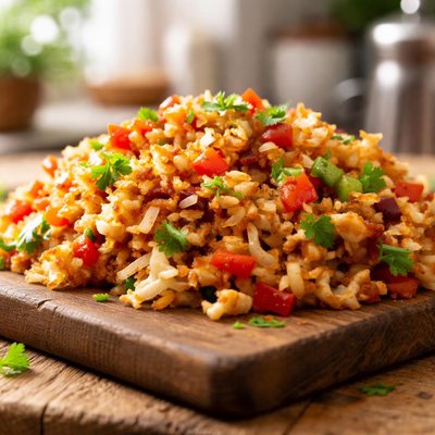 Hashbrowns with peppers