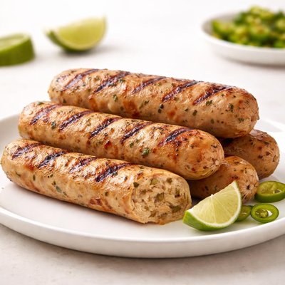 Hatch chile chicken sausage