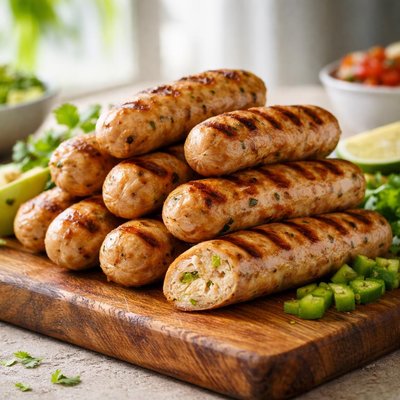 Hatch chili breakfast chicken sausage