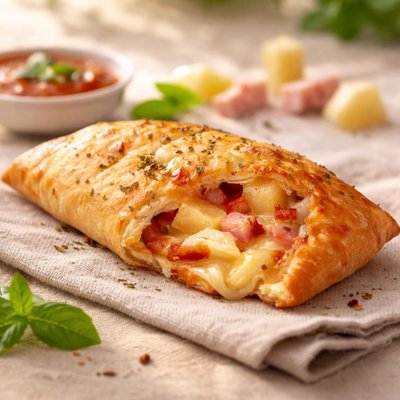 Hawaiian homemade pizza pop