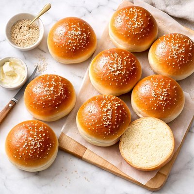Hawaiian roll burger buns