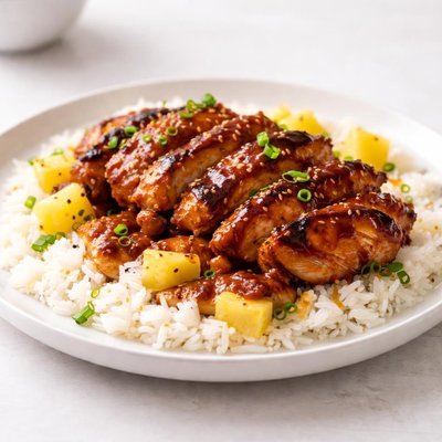 Hawaiian teriayki chicken and rice