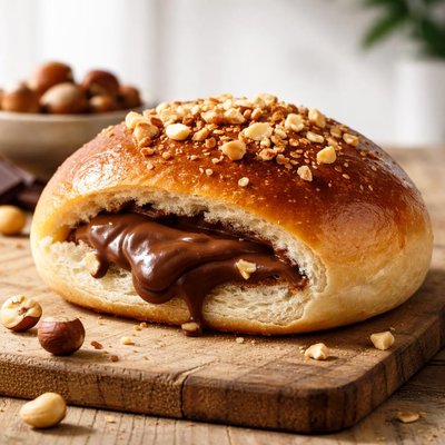 Hazelnut  chocolate bun
