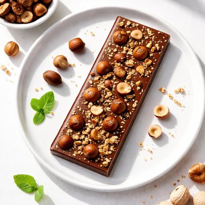 Hazelnut chocolate bar