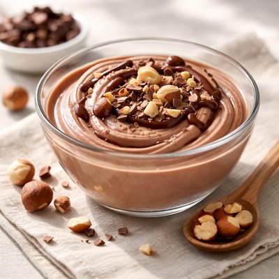 Hazelnut chocolate yogurt