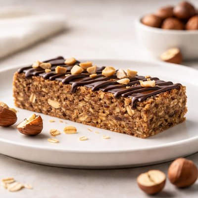 Hazelnut energy bar