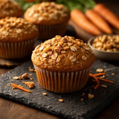 Healthy carrot muffin