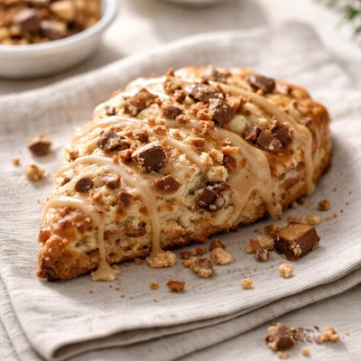 Heath bar scone