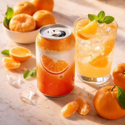 Heb sweetened mandarin orange sparkling water