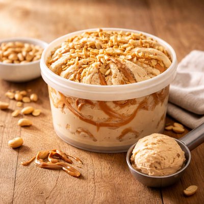 Helado amendoin haciendado