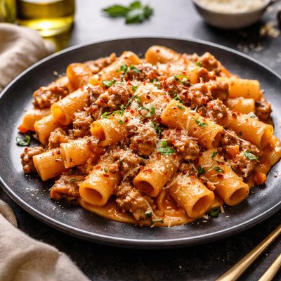 Hello fresh rigatoni rosa pork sausage