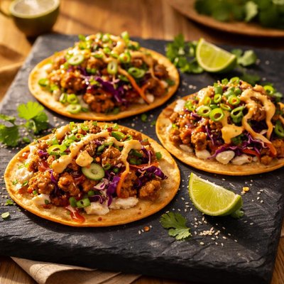 Hello fresh sweet and spicy hoison pork tostadas
