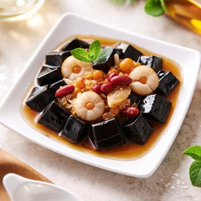 Herbal jelly dessert