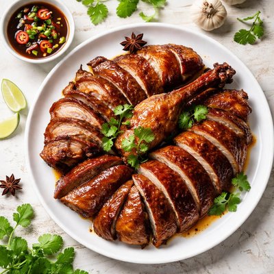 Herbal roast duck