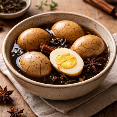 Herbal tea egg