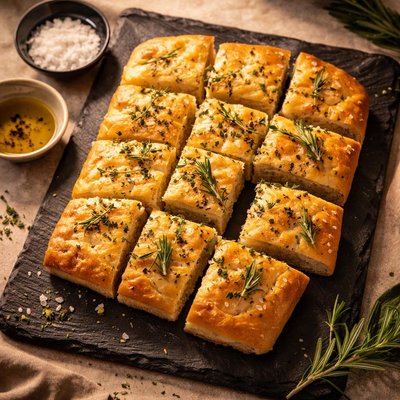 Herbed focaccia bread