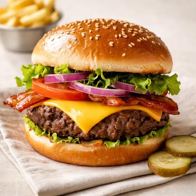 Hereford house classic cheese burger