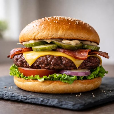 Hero certified burgers cheeseburger