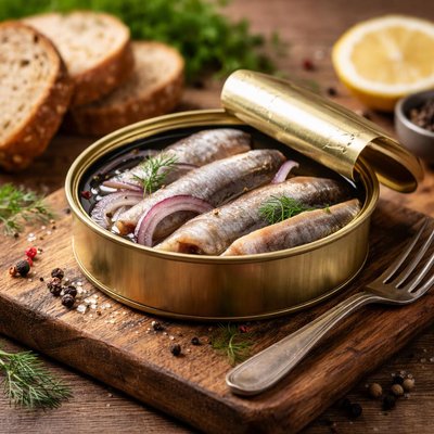 Herring canned fish