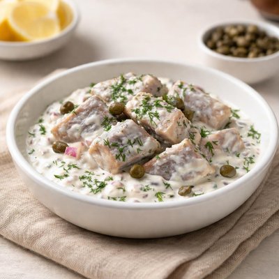 Herring in sour cream sauce