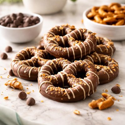 Hersheys dipped pretzel