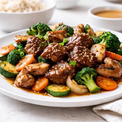 Hibachi beef veg