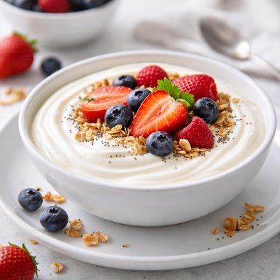High-protein yogurt