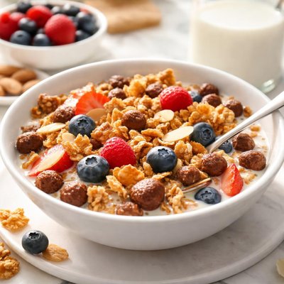 High protein cereal