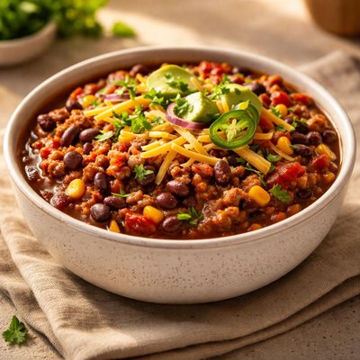 High protein chili