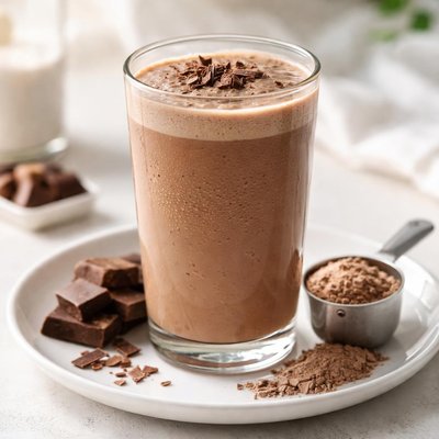 High protein chocolate drink