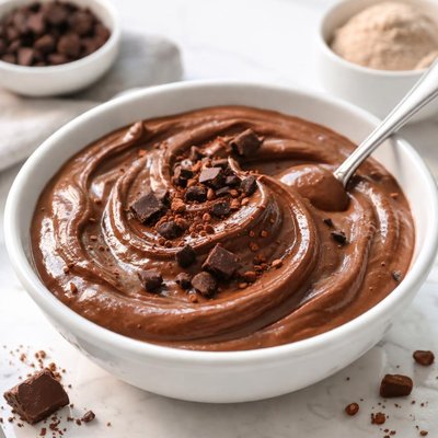 High protein chocolate pudding