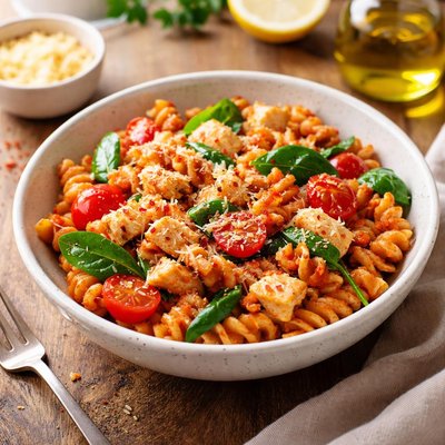High protein lentil pasta