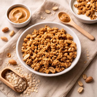 High protein peanut butter granola