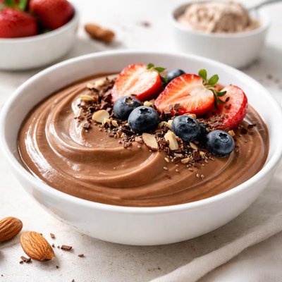High protein pudding