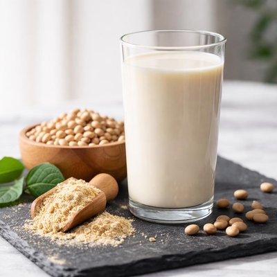 High protein soy milk