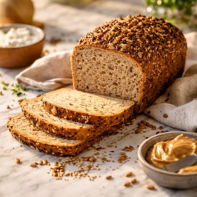 High protein wholemeal bread