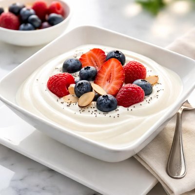 High protein zero sugar yogurt